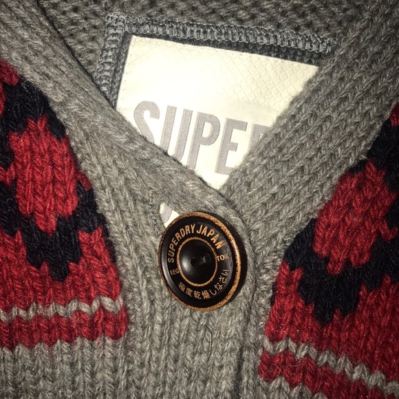 Superdry - Brand New - Knitted Sweater Jacket - Picture 4 of 6